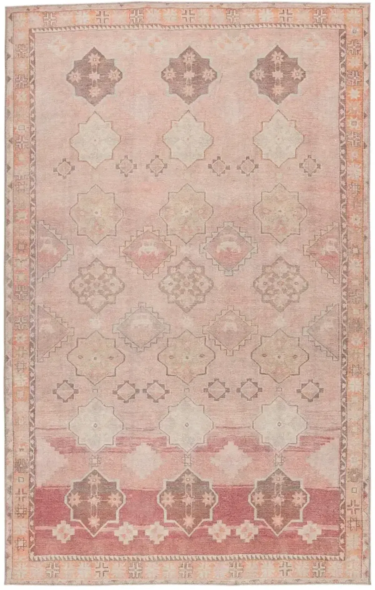 Kairos Bijou Pink 2'6" x 12' Runner Rug