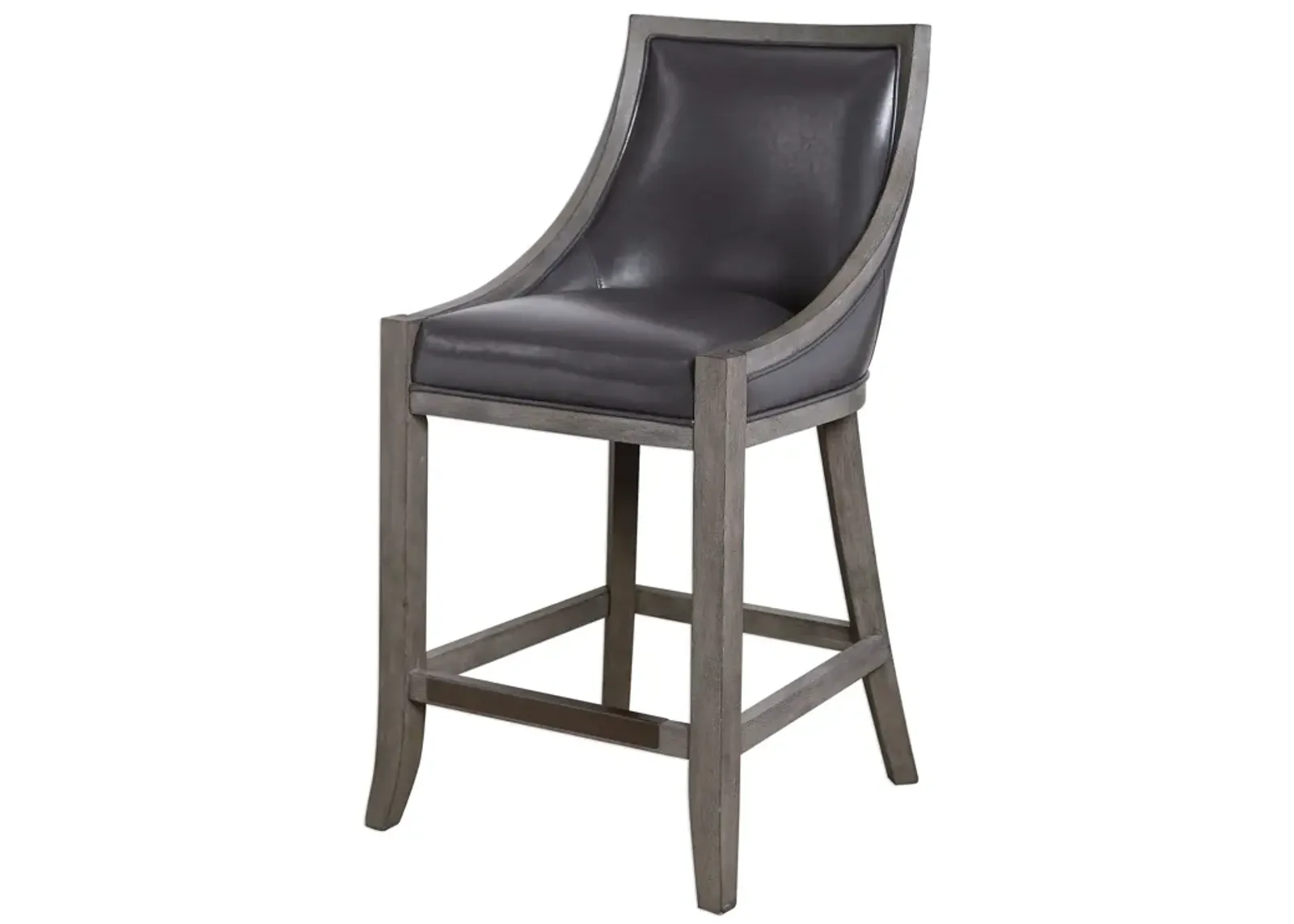 Uttermost Elowen Leather Counter Stool