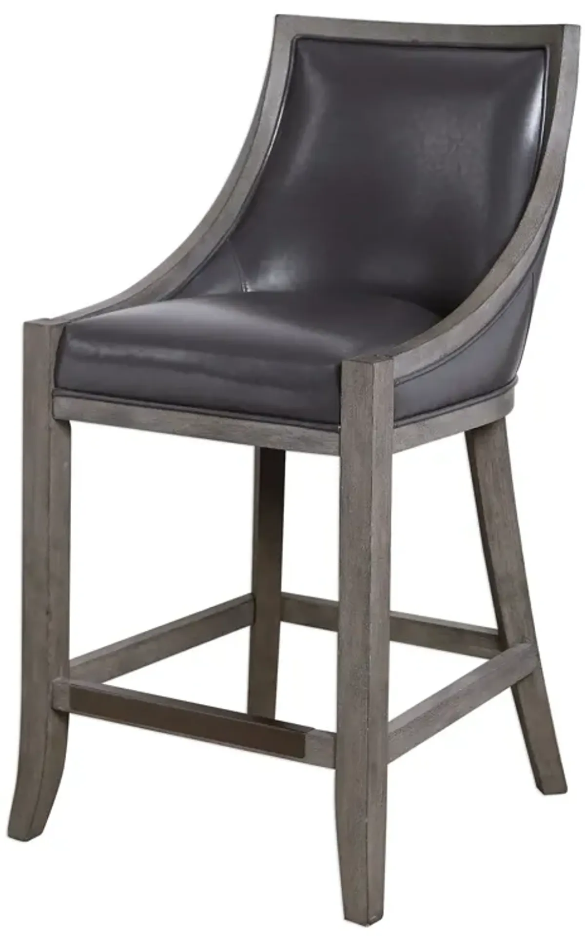 Uttermost Elowen Leather Counter Stool