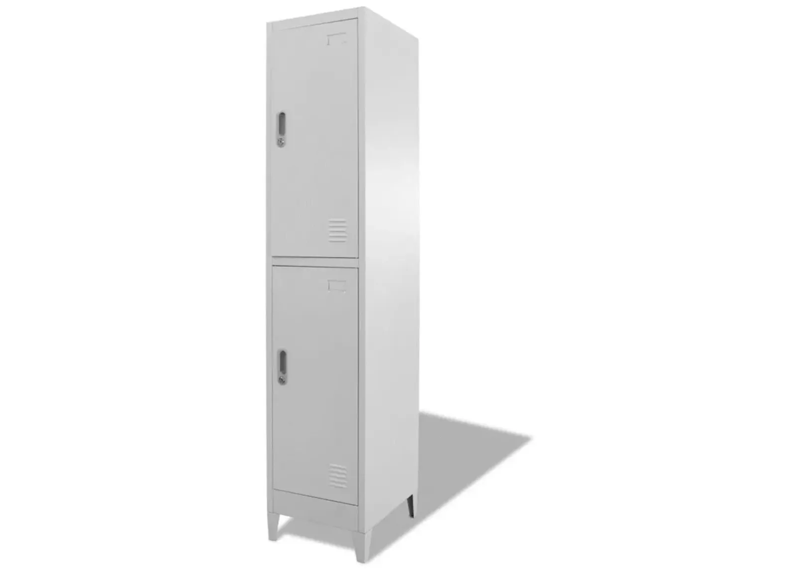 vidaXL Locker Cabinet with 2 Compartments 15"x17.7"x70.9"