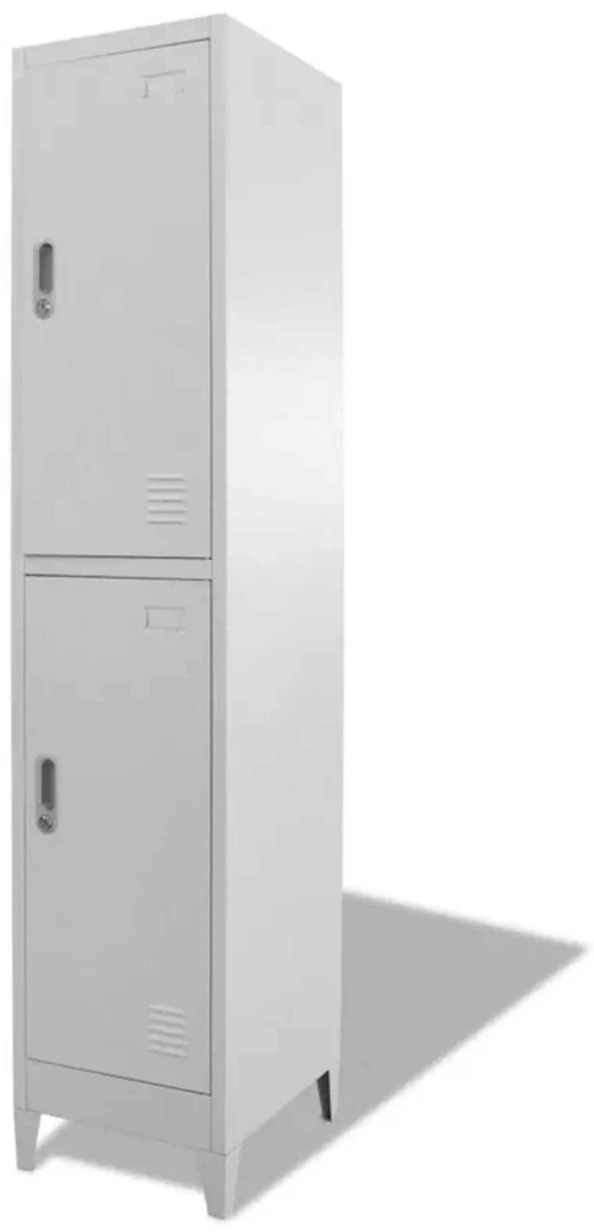 vidaXL Locker Cabinet with 2 Compartments 15"x17.7"x70.9"