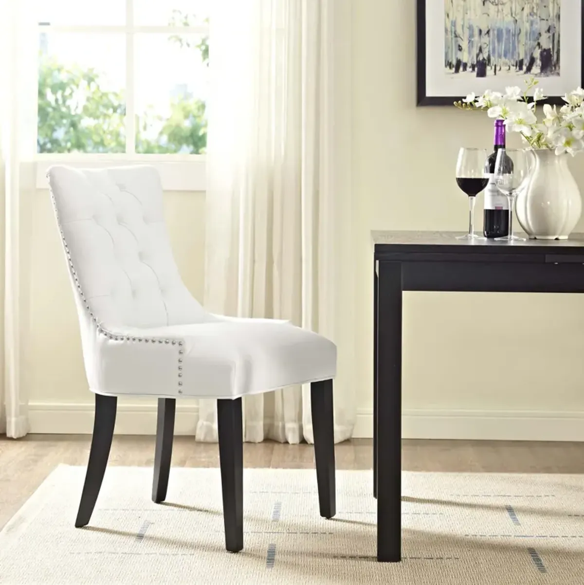 Regent Tufted Vegan Leather Dining Chair