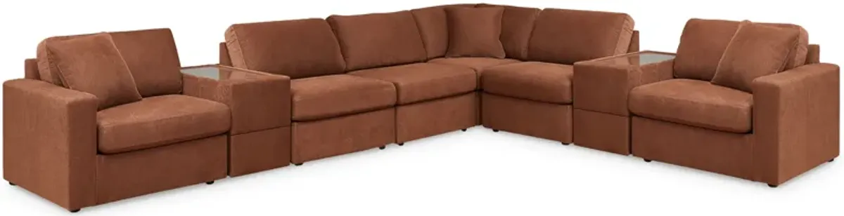 Modmax Spice 8-Piece Sectional with Storage Consoles