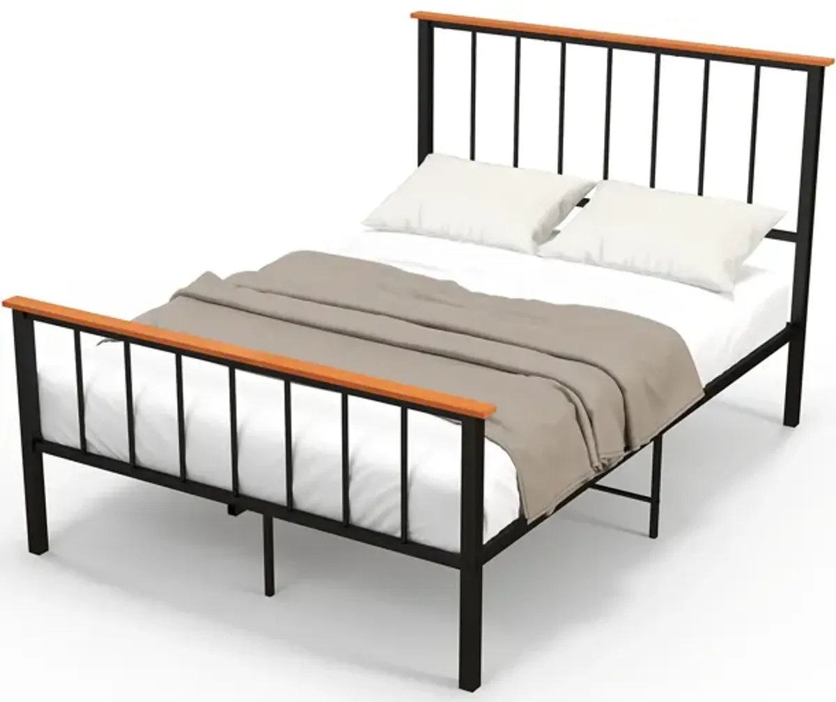 Bed Frame with Headboard and Footboard