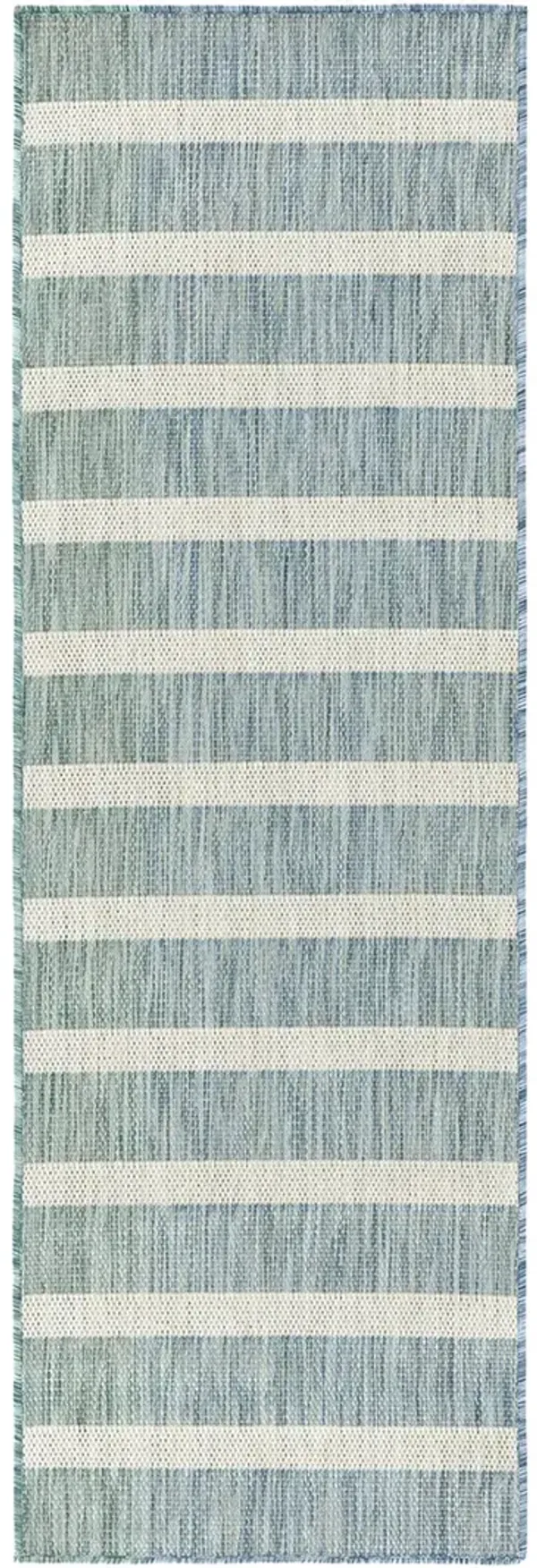Positano POS03 Aqua/Ivory 2' x 6' Rug