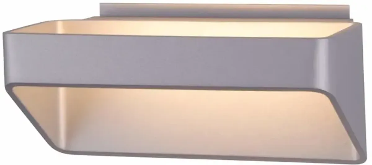 VONN Lighting Up-Down integrated LED Wall Sconce Light in Silver