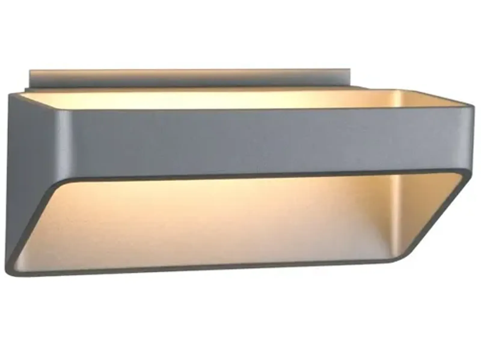 VONN Lighting Up-Down integrated LED Wall Sconce Light in Silver