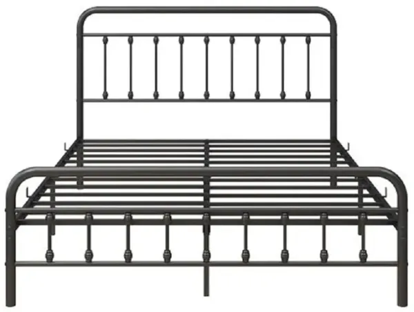 Sturdy Metal Bed Frame with Headboard & Footboard For Bedroom