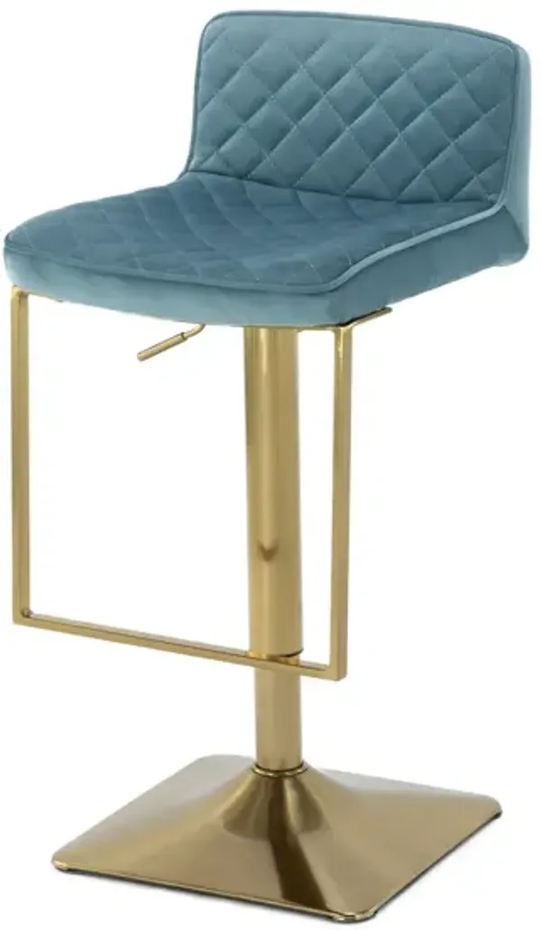 SUPERJARE Bar Stools - Swivel Barstool Chairs with Back, Modern Pub Kitchen Counter Height, velvet ( 1pc/ctn )