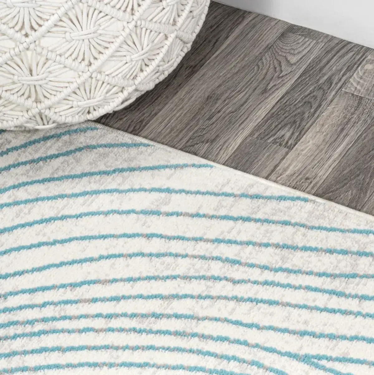 Arlo Woodgrain Geometric Area Rug