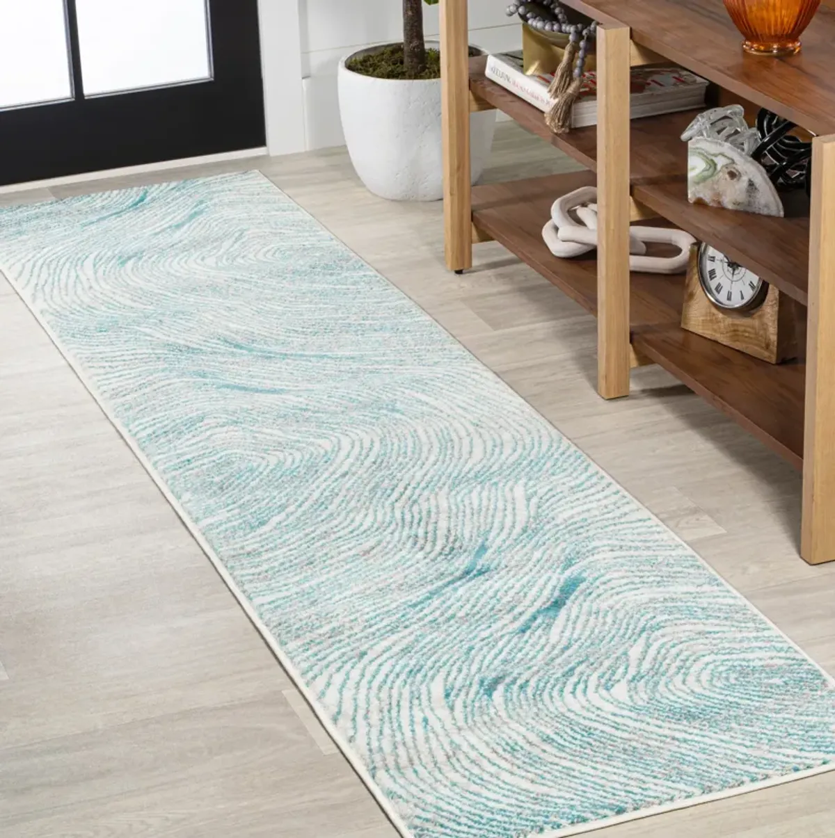 Arlo Woodgrain Geometric Area Rug