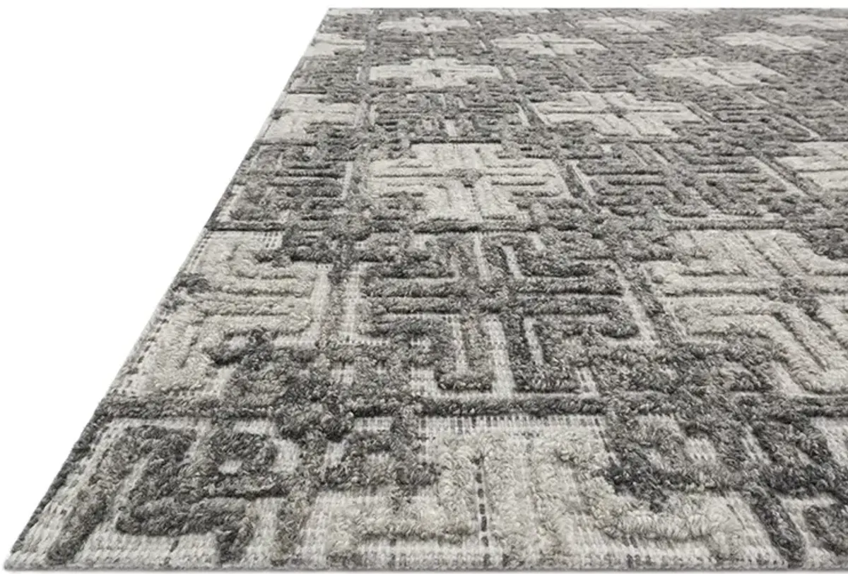 Ehren EHR01 Charcoal/Fog 5' x 7'6" Rug