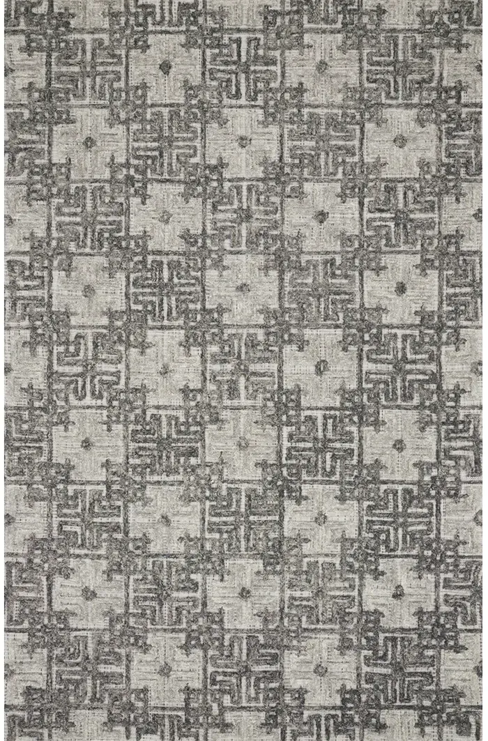 Ehren EHR01 Charcoal/Fog 5' x 7'6" Rug