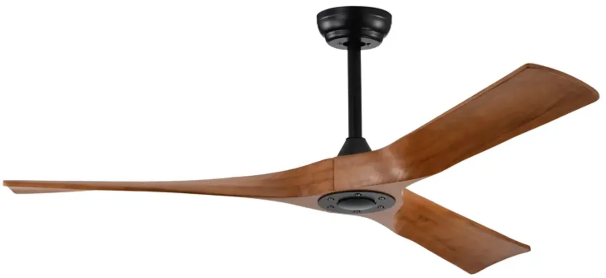 Modern 52" Ceiling Fan with Remote Control, Reversible Motor