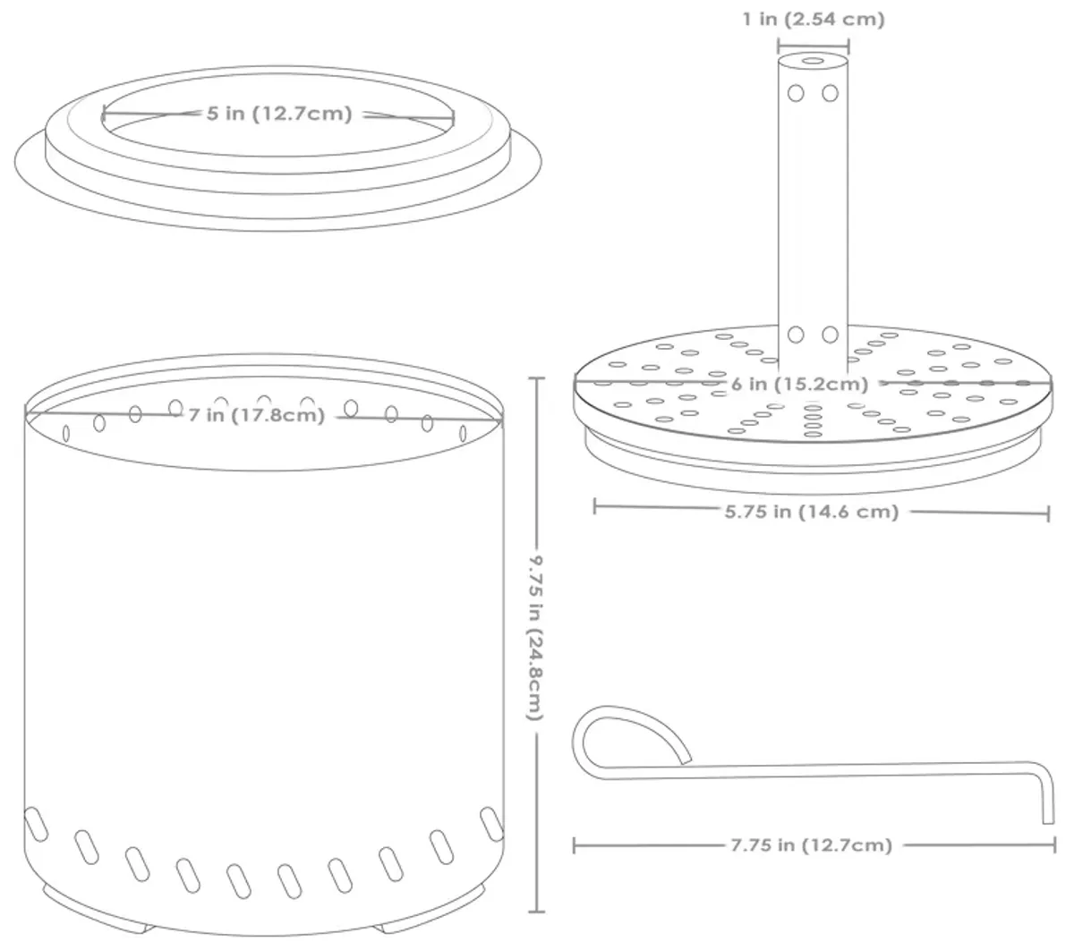 Triple Burn Stainless Steel Smokeless Fire Pit