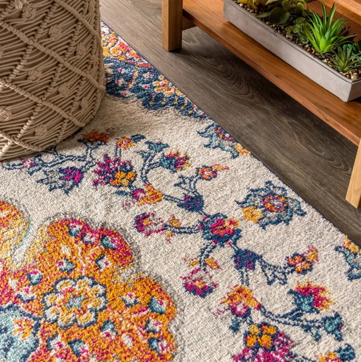 Bohemian Flair Boho Vintage Medallion Area Rug