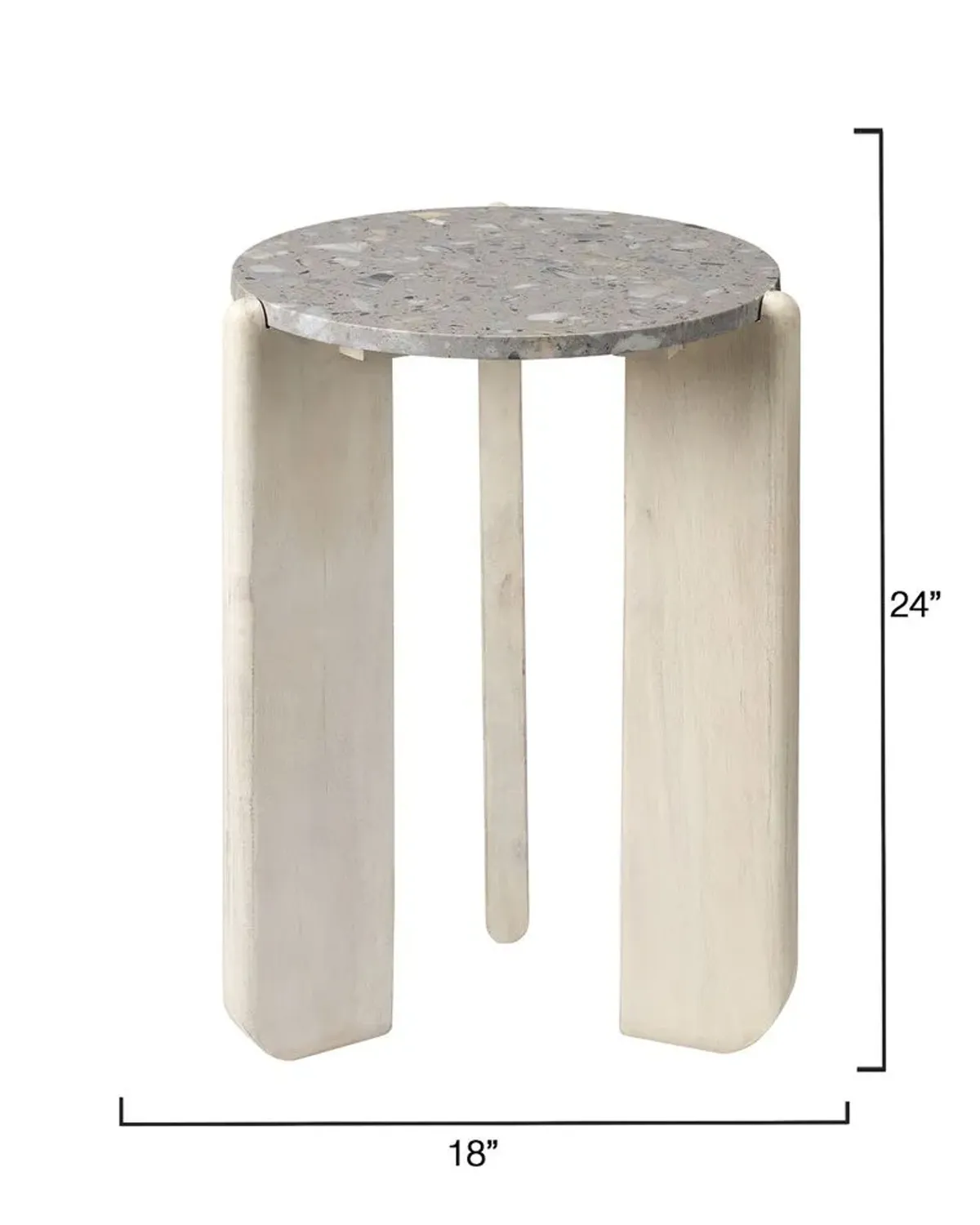 Quarry Side Table, Grey