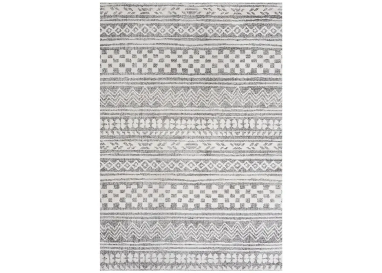 Imlil Tribal Geometric Stripe Area Rug