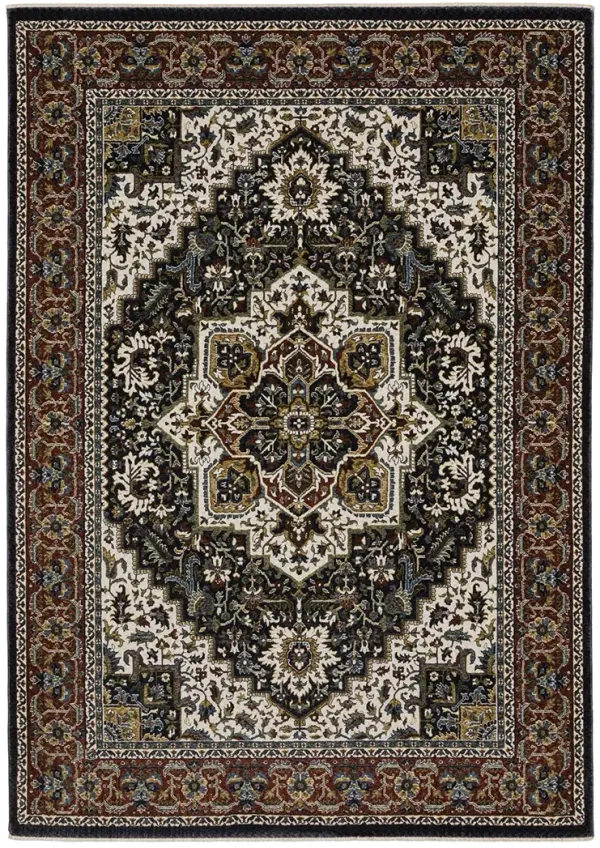 Vivian 6'7" x 9'6" Navy Rug