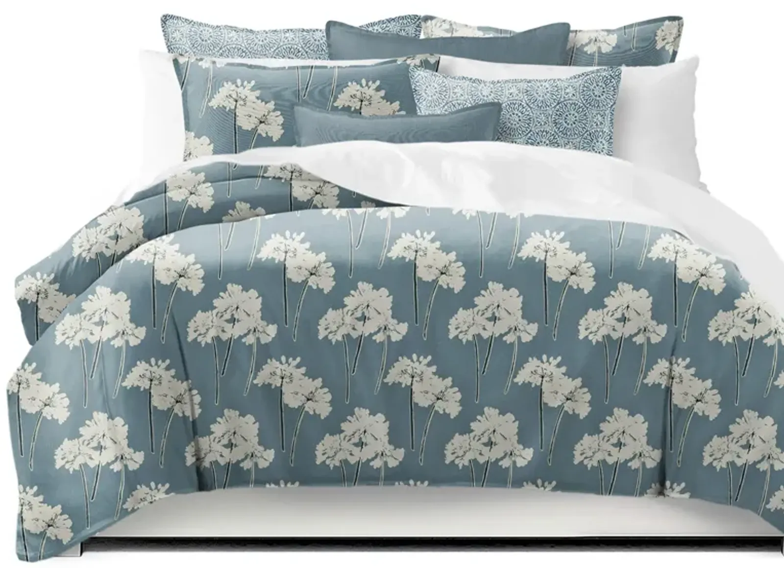 6ix Tailors Fine Linens Summerfield Blue Duvet Cover Set