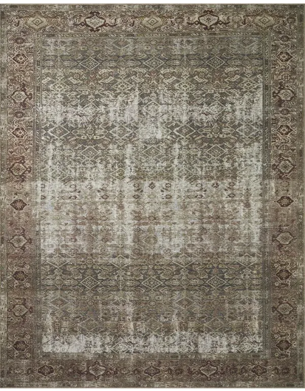 Georgie GER07 Moss/Salmon 8'4" x 11'6" Rug by Amber Lewis