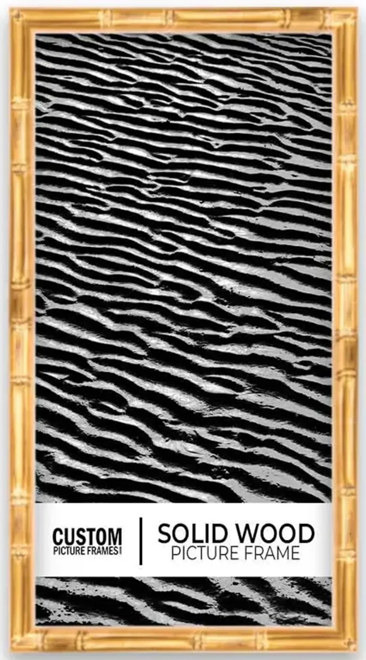 Gold Bamboo Panoramic Picture Frame