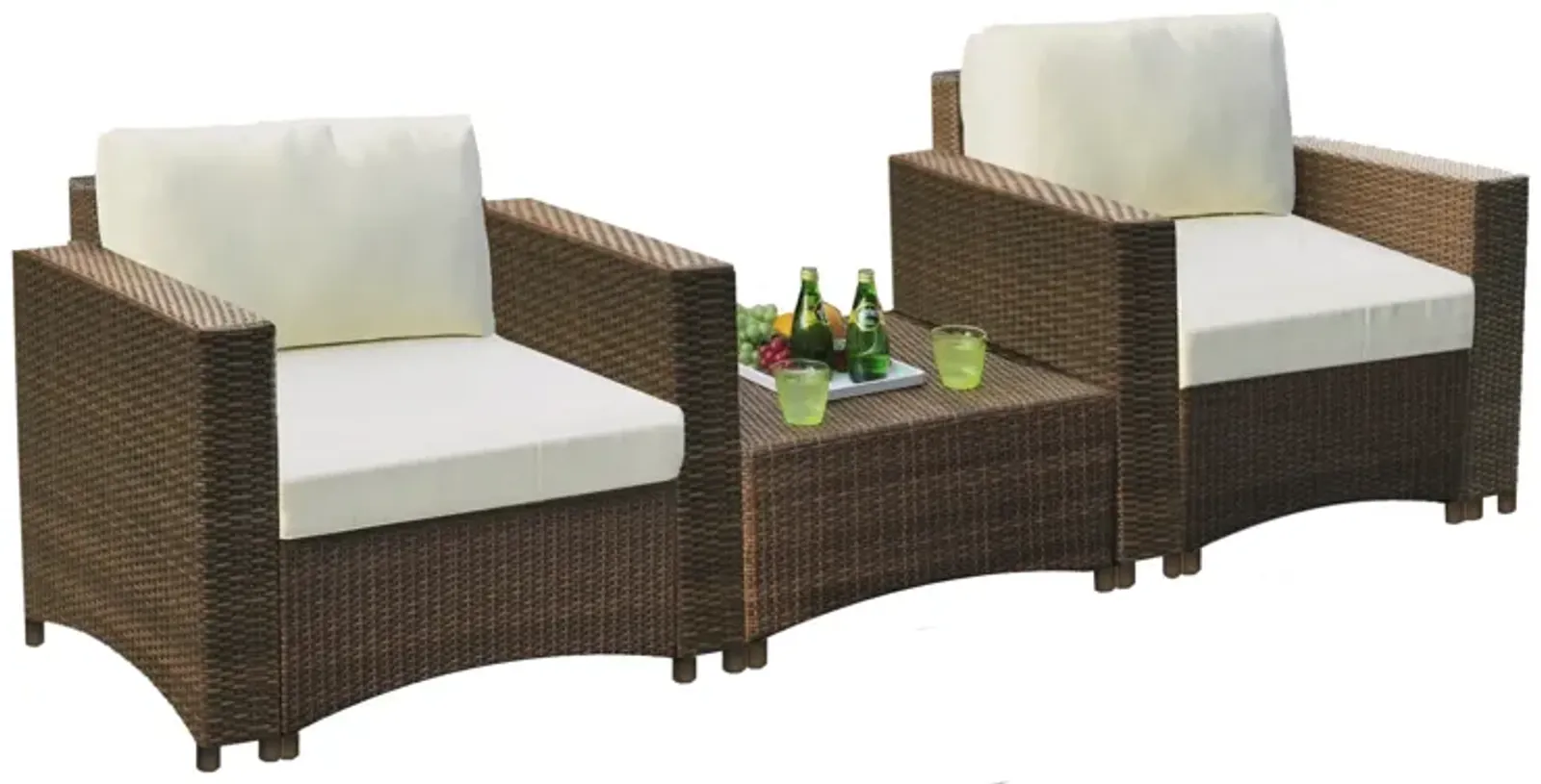 Studio Shine Collection 2 Armchairs and coffee table set