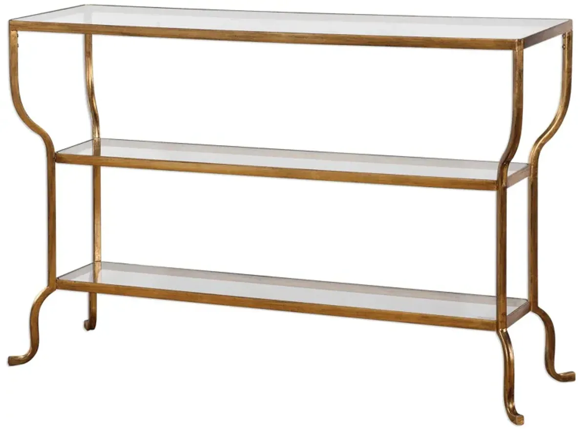 Uttermost Deline Gold Console Table