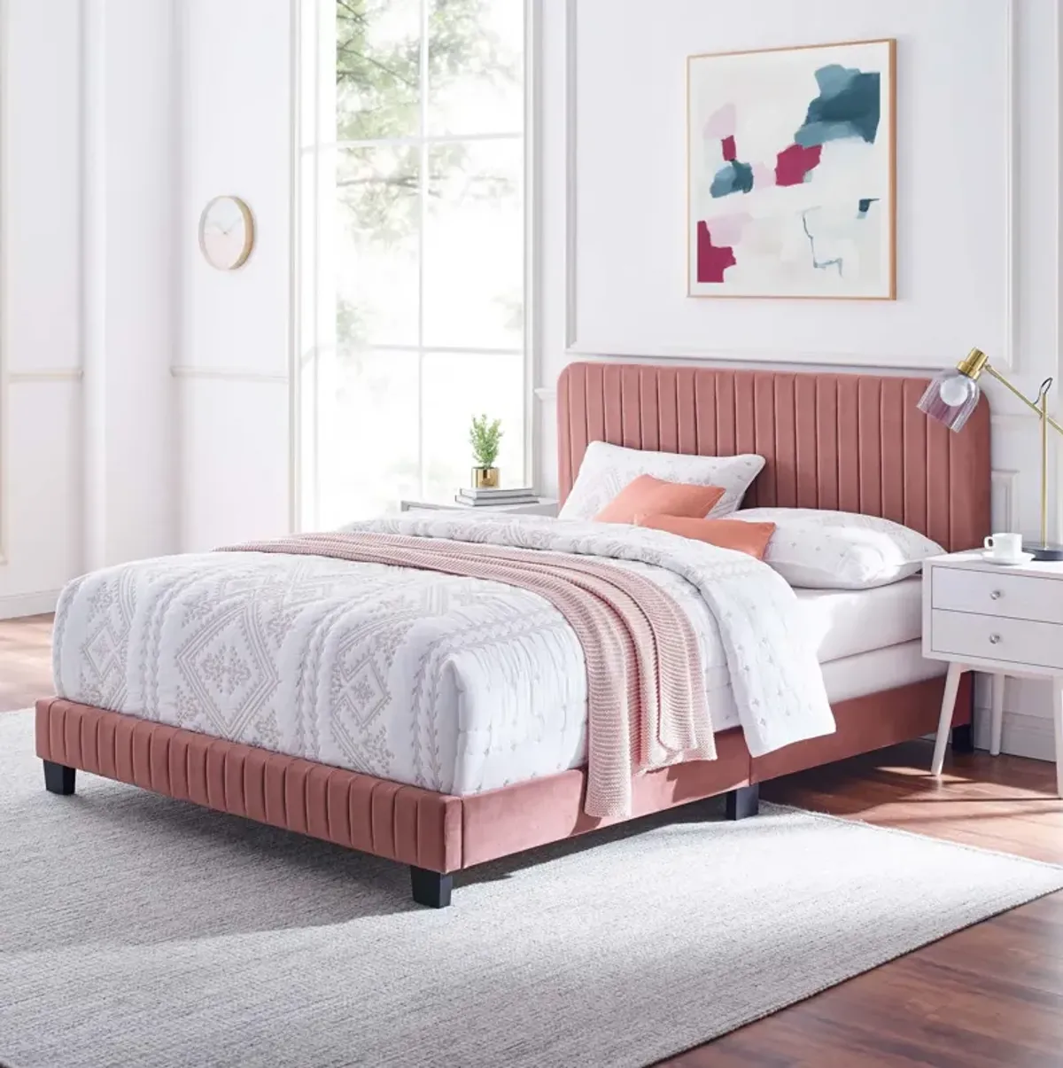 Modway - Celine Channel Tufted Performance Velvet King Bed