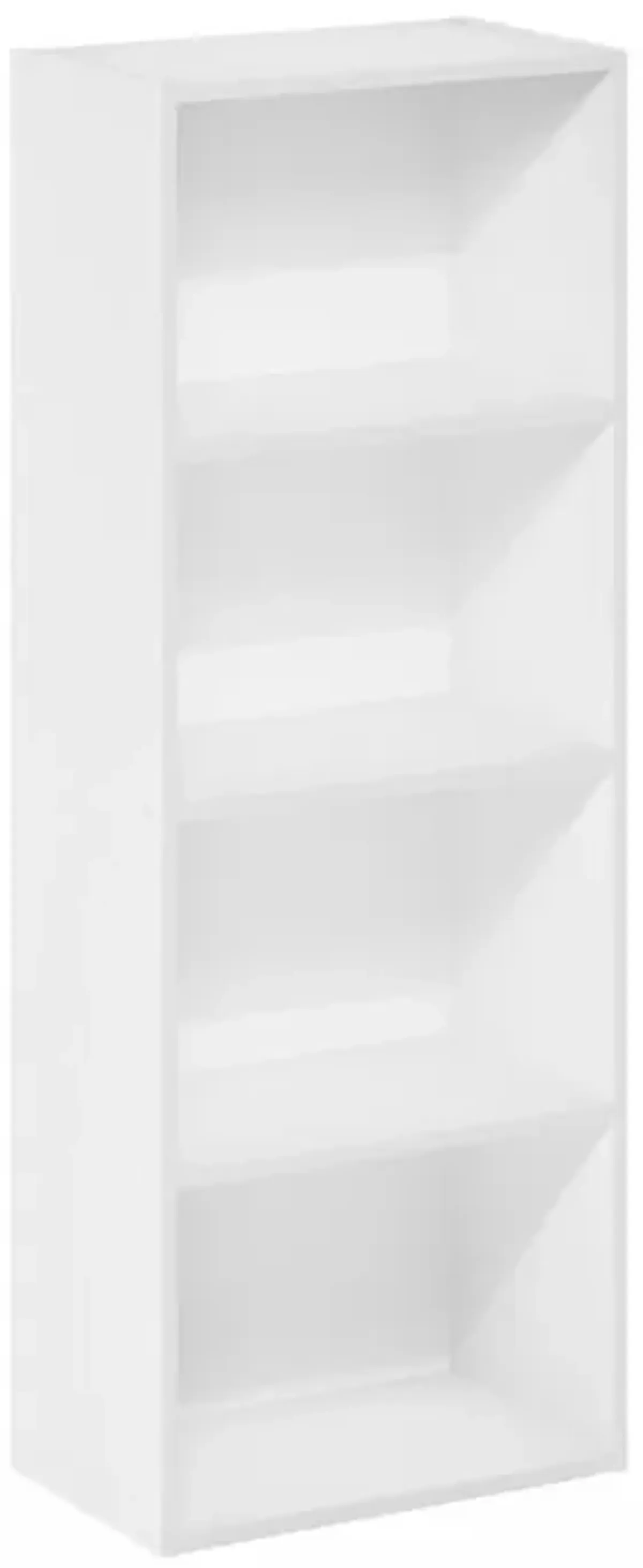 Furinno Luder Bookcase / Book / Storage, 4-Tier, White