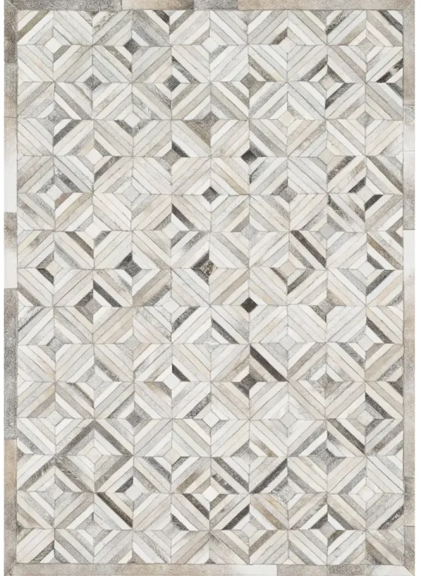 Promenade PO01 Ivory/Grey 5' x 7'6" Rug