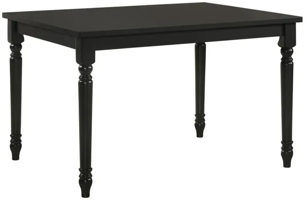 Carolina Living Draven Farmhouse Dining Table - Black