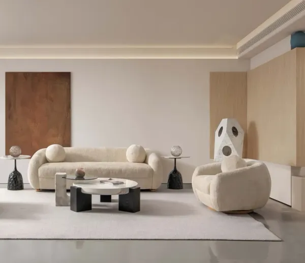 Tribeca Cream Sofa and Accent Chair Set (Set of 2)