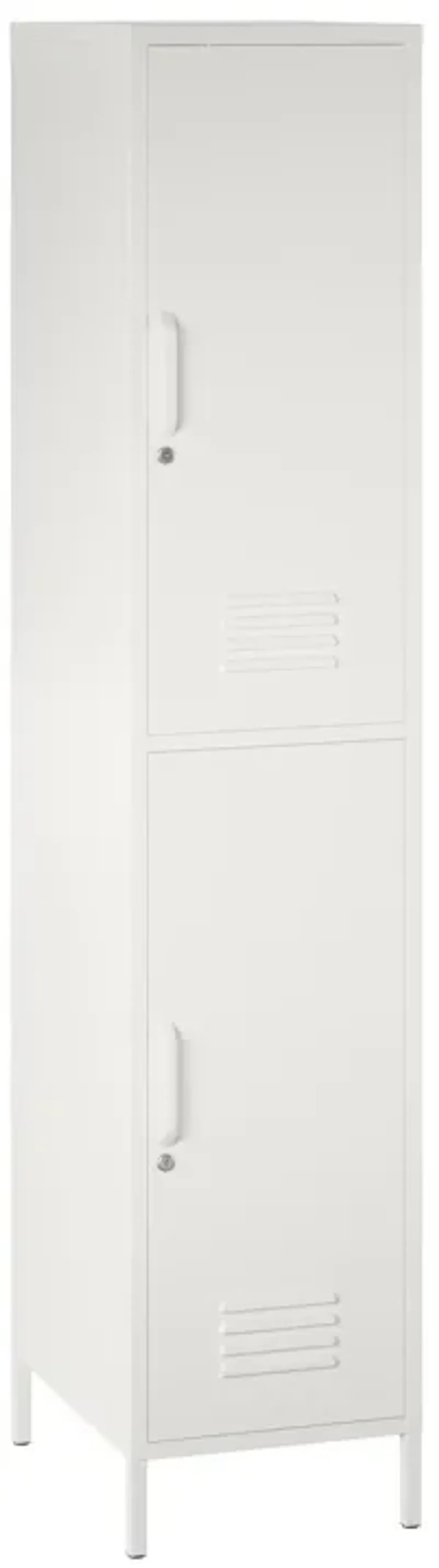 Shadwick 2 Door Tall Single Metal Locker Storage Cabinet