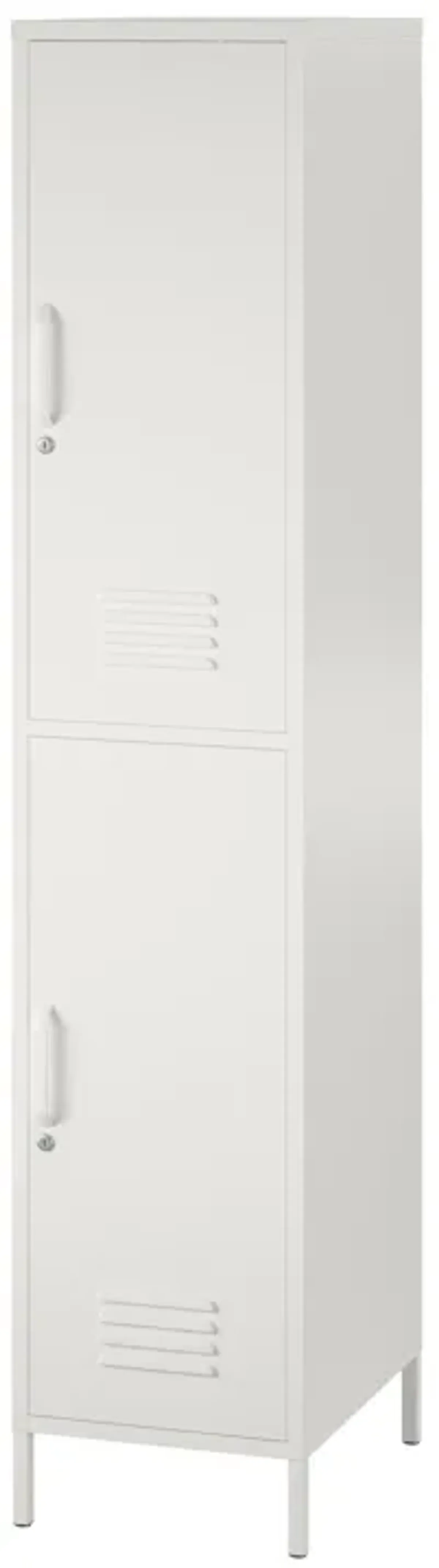 Shadwick 2 Door Tall Single Metal Locker Storage Cabinet