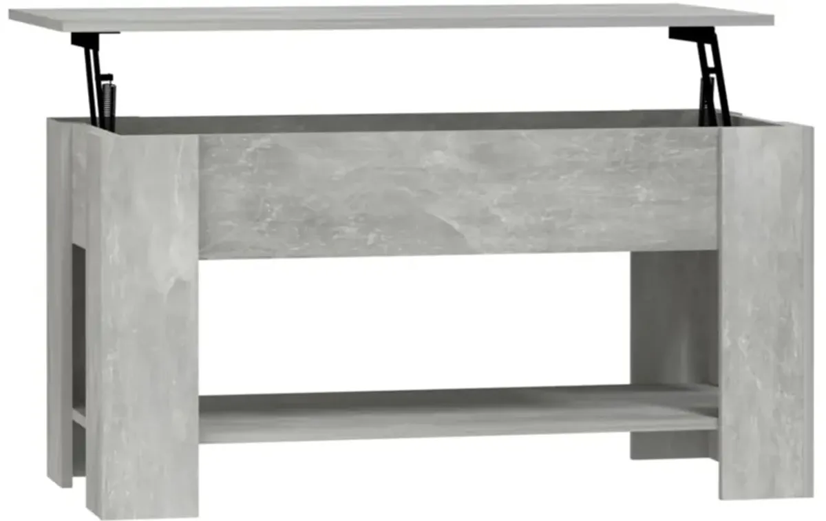 vidaXL Coffee Table Concrete Gray 39.8"x19.3"x20.5" Engineered Wood