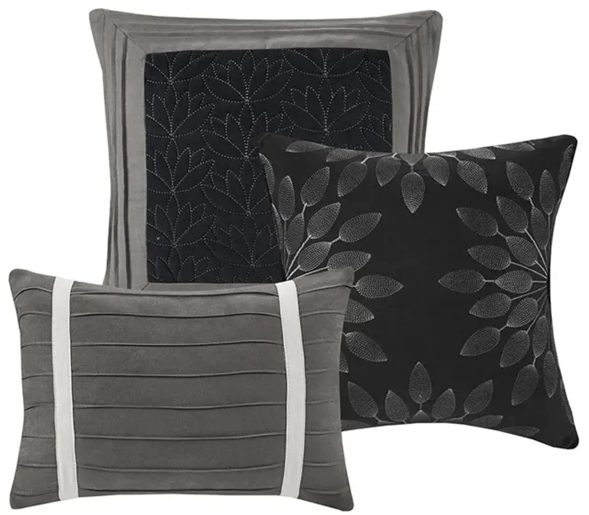 Gracie Mills Bryony 7-Piece Microsuede Comforter Set