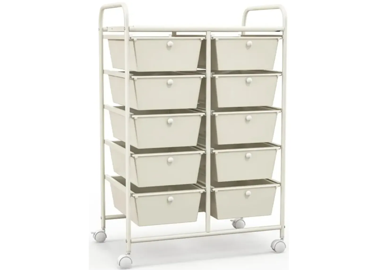 Hivvago 10-Drawer Rolling Storage Cart