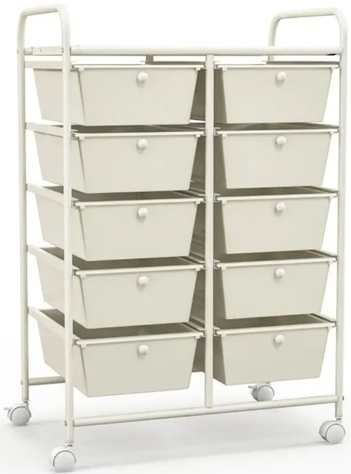 Hivvago 10-Drawer Rolling Storage Cart