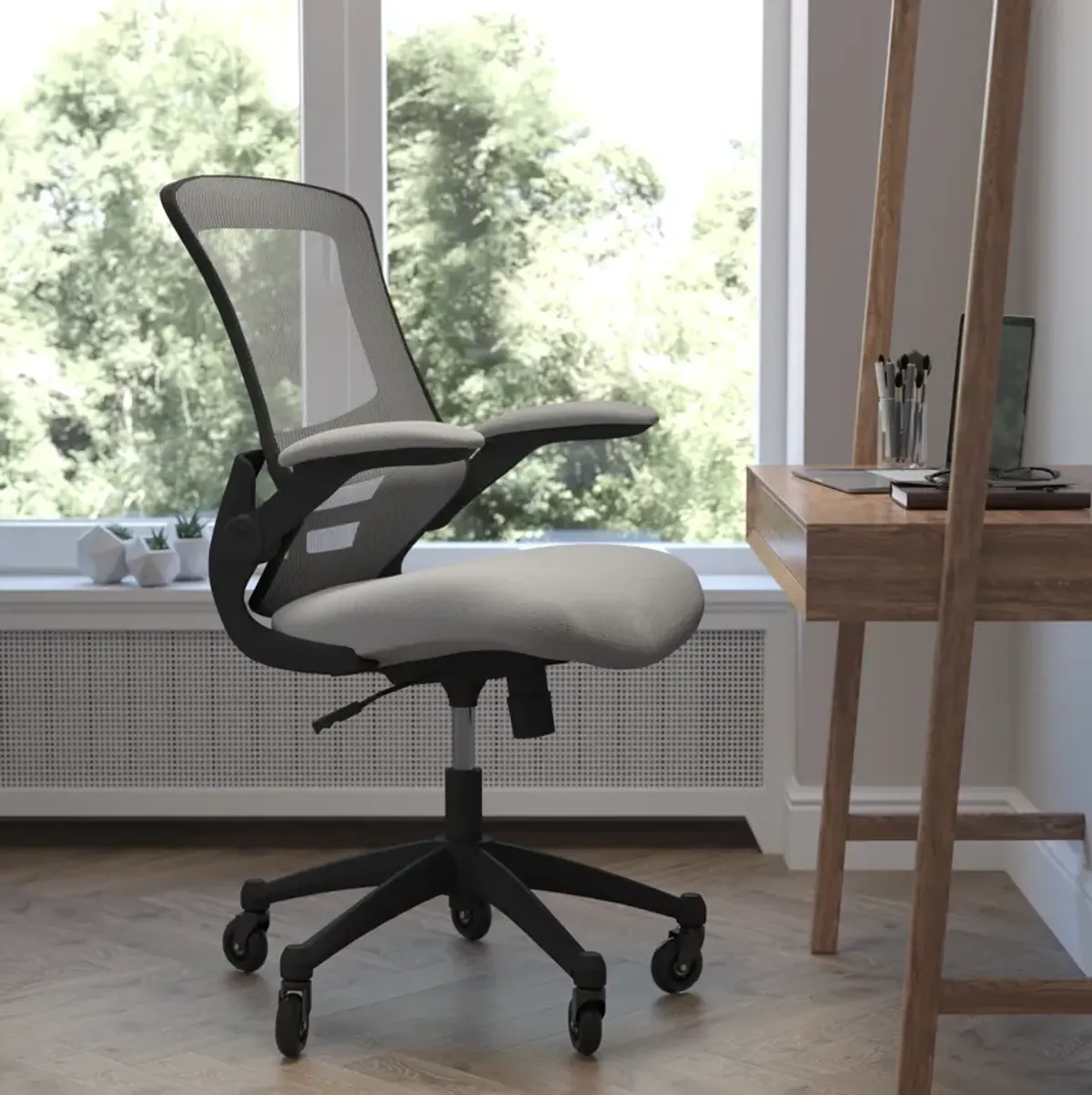 Kelista Desk Chair with Transparent Roller Wheels