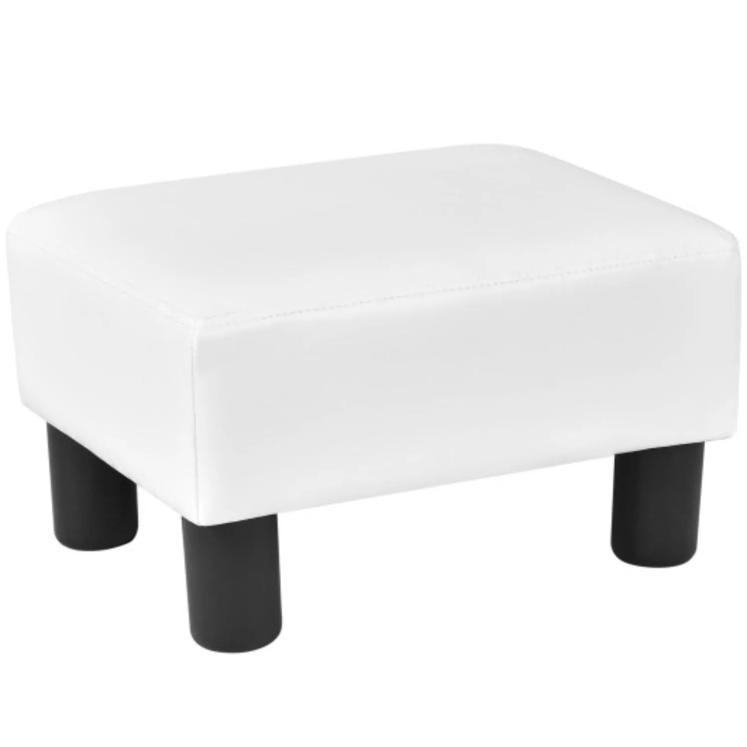 Hivvago Small PU Leather Rectangular Seat Ottoman Footstool