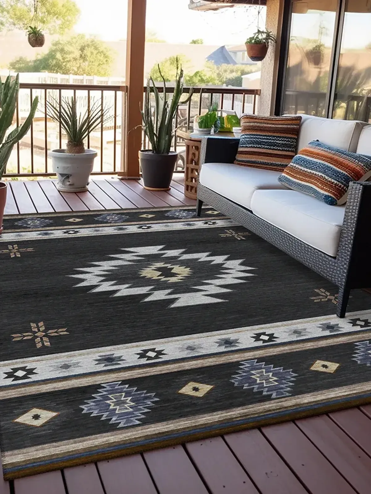 Phoenix PH4 Black 10' x 14' Rug