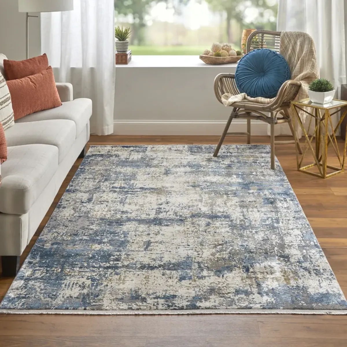 Cadiz 3891F Ivory/Tan/Blue 11'6" x 14'6" Rug