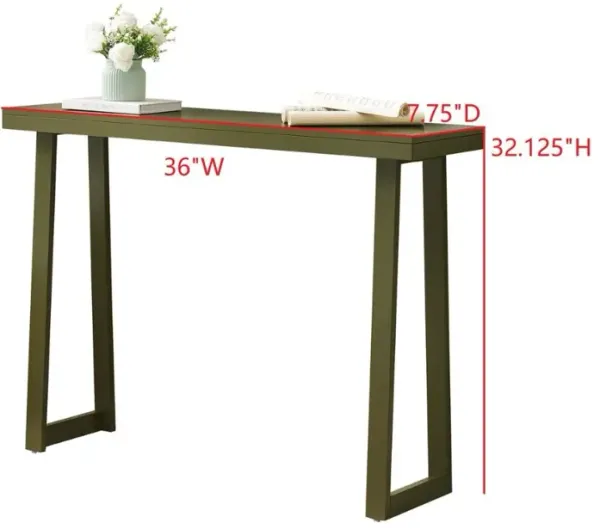 Kings Brand Furniture Claude Narrow Console Table Perfect for Sofa Table, Entryway Table for Hallway, Living Room