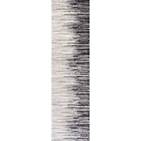Linear Modern Half Stripe Area Rug