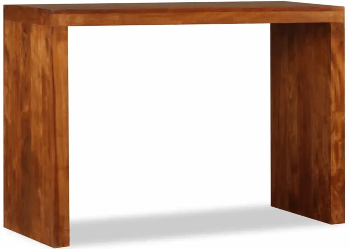 vidaXL Console Table Solid Wood with Sheesham Finish 43.3"x15.7"x30"