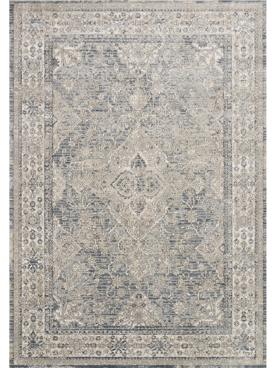 Teagan TEA04 Sky/Natural 3'4" x 5'7" Rug