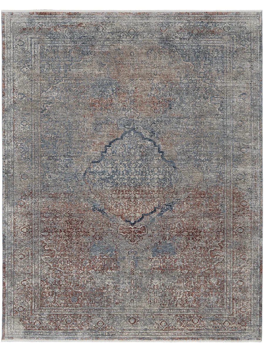 Marquette 39GVF Blue/Red/Gray 2'8" x 10' Rug