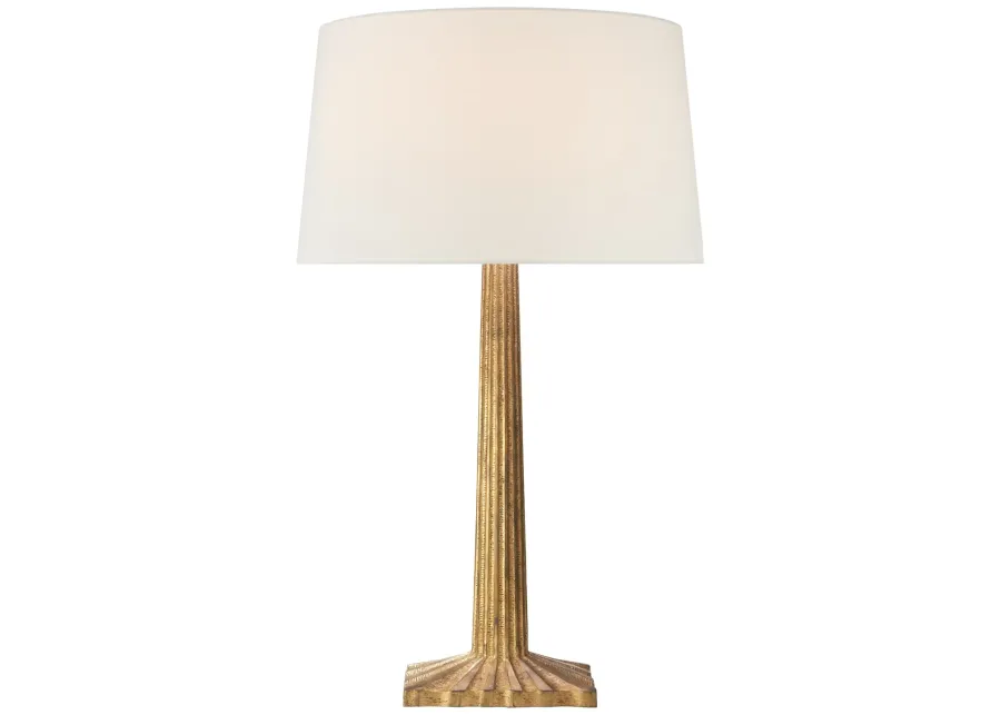 Strie Fluted Column Table Lamp