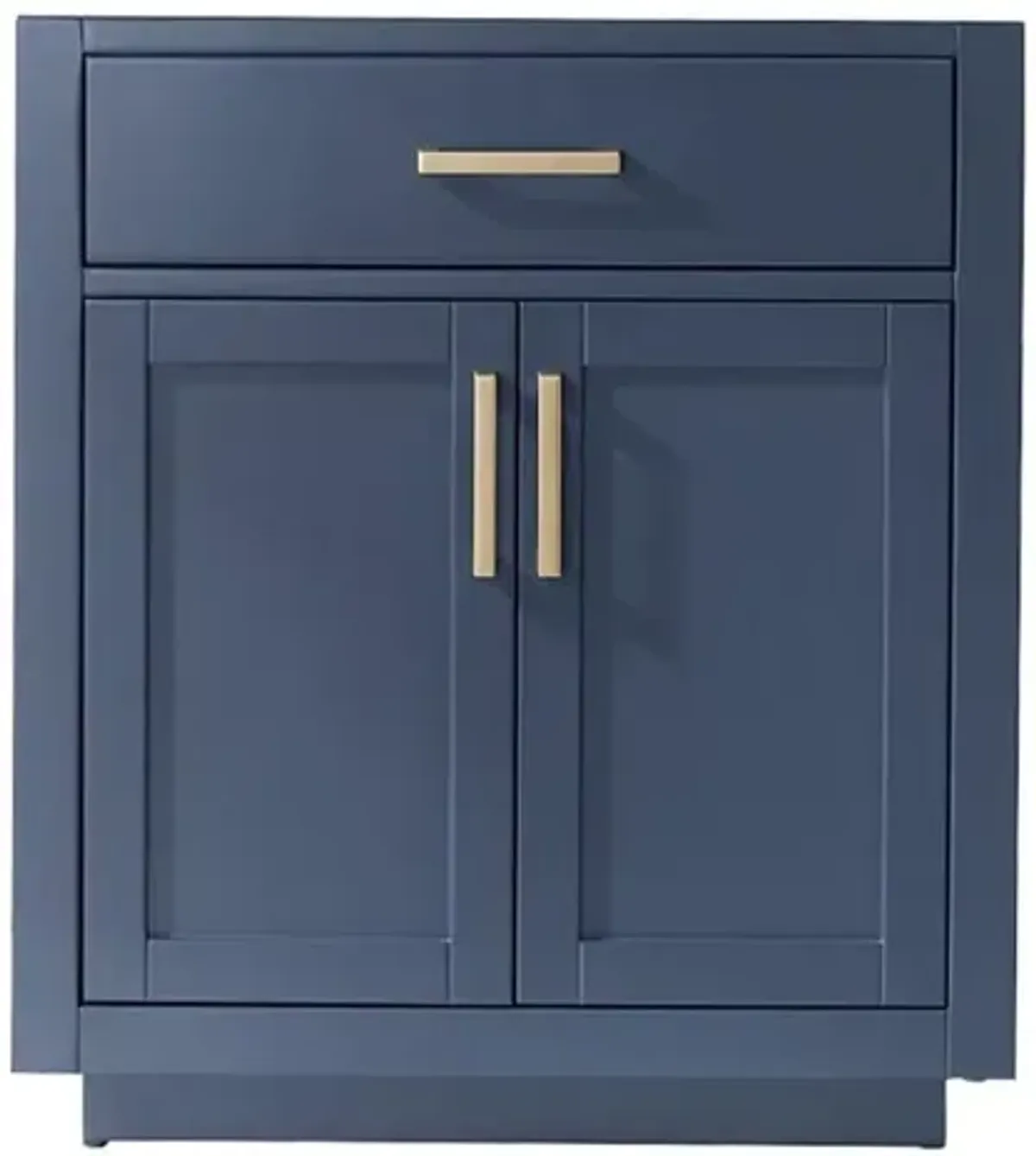 Altair Single Bathroom Vanity Cabinet Only in Royal�Blue and Mirror, without Countertop